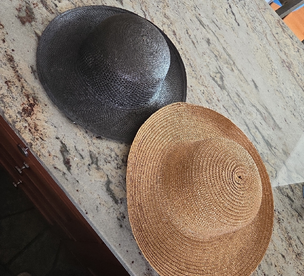 Elegant Black and Tan Women's Sun Hats